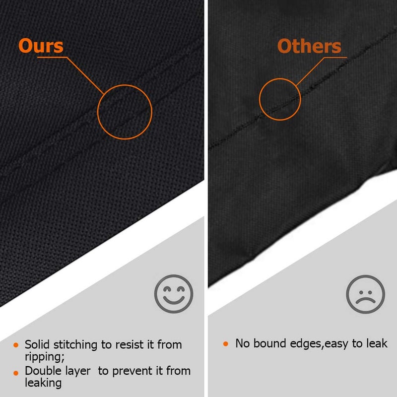 iCover i COVER Round Grill Cover-34(Dia) x41(Tall) Heavy Duty Water Proof Outdoor Canvas BBQ Grills Covers Dome Smoker Protection for Char-Griller Akorn kamado Smokers or Similar Size Griddle - Image 3